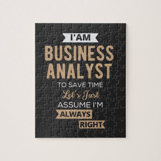 im a business analyst to save time legpuzzel (Verticaal)