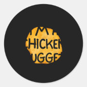 I'm A Chicken Nugget Funny Lazy Easy Halloween Cos Ronde Sticker (Voorkant)