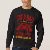 I'm a dad and a coal miner nothing scares me trui (Voorkant)