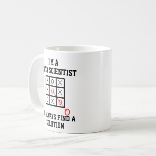 Im a Data Scientist, ik vind altijd een oplossing Koffiemok (Voorkant links)