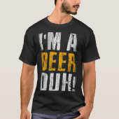 I'm A Deer Duh! Funny Halloween Party Costume  T-shirt (Voorkant)