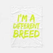 I'm A Different Breed _ Ec Motivational Work Out  Fleece Deken (Voorkant)