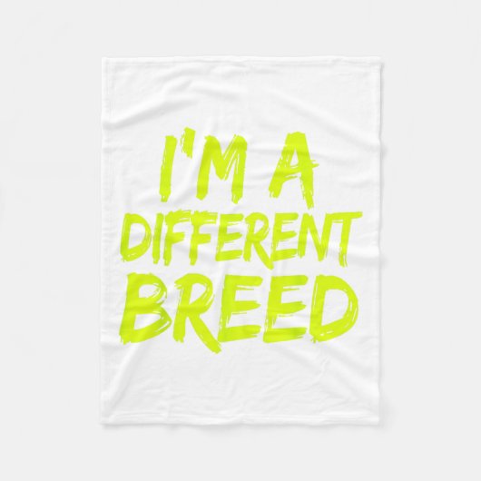 I'm A Different Breed _ Ec Motivational Work Out  Fleece Deken (Voorkant)