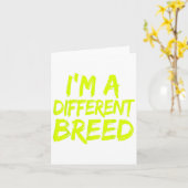 I'm A Different Breed _ Ec Motivational Work Out  Kaart (Gele Bloem)