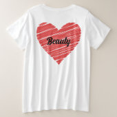 I'm a diva and a drama queen grote maat t-shirt (Design achterkant)