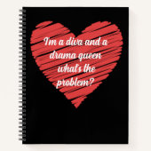 I'm a diva and a drama queen notitieboek (Voorkant)