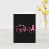 Im A Fighter Breast Cancer Awareness Kaart (Gele Bloem)