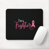 Im A Fighter Breast Cancer Awareness Muismat (Met muis)
