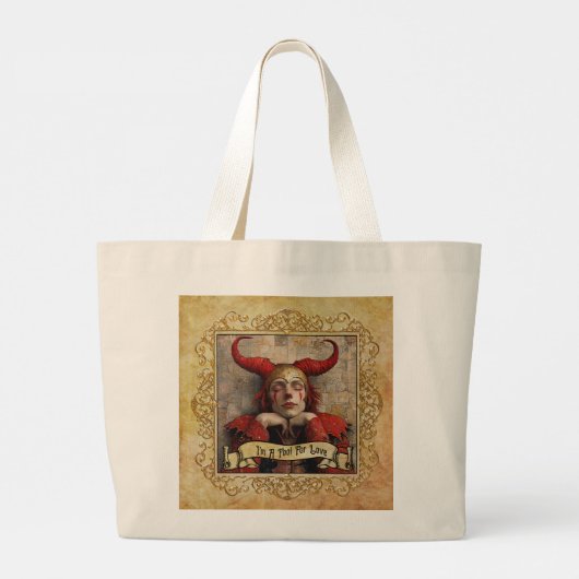 I'm A Fool For Love!  Grote Tote Bag (Achterkant)