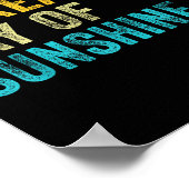 I'm A Freaking Ray Of Sunshine Funny Sarcastic Vin Poster (Hoek)