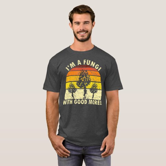Im A Fungi Fungi Funny Mushroom Foragraagretro T-shirt (Voorkant volledig)