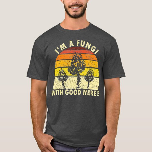 Im A Fungi Fungi Funny Mushroom Foragraagretro T-shirt (Voorkant)