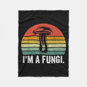 I'm A Fungi Shirt Funny Mushrooms Fun Guy Pun Biol Fleece Deken (Voorkant)