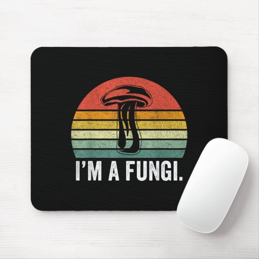 I'm A Fungi Shirt Funny Mushrooms Fun Guy Pun Biol Muismat (Met muis)