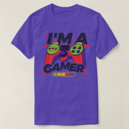 I'm A Gamer Video Game Player Nerd Geek Pc Console T-shirt (Design voorkant)