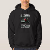 I'm A Grampy And Trucker Nothing Scares Me Father' Hoodie (Voorkant)