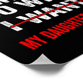 I'm A Grown Man I Do What My Daughter Wants Funny Poster (Hoek)
