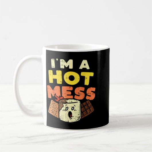 Im A Hot Mess Marshmallow Smores Summer Campfire C Koffiemok (Links)