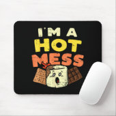 Im A Hot Mess Marshmallow Smores Summer Campfire C Muismat (Met muis)