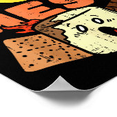 Im A Hot Mess Marshmallow Smores Summer Campfire C Poster (Hoek)