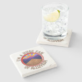 I'm a Huge Fan of Alluvium Geology Pun Stenen Onderzetter (Zijkant)