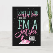 I'm A Jet Ski Girl Funny Saying Racing  Kaart (Voorkant)