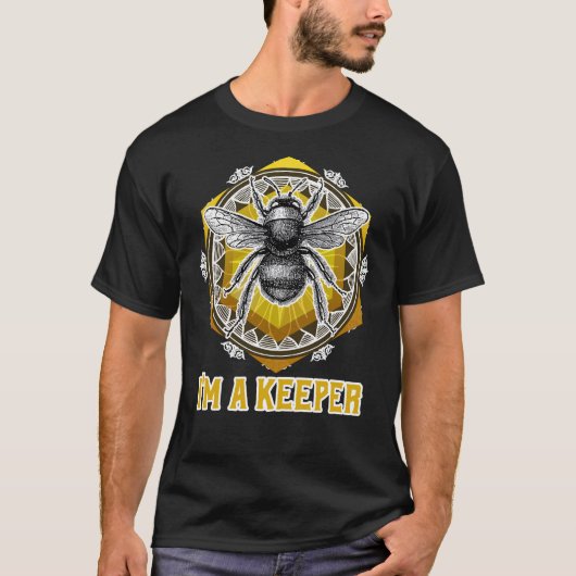 Im a Keeper Bee Bijenhouders T-shirt (Voorkant)