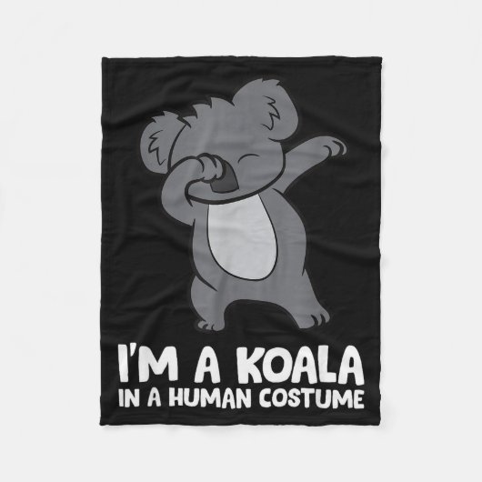 I'm A Koala In A Human Costume Funny Koala Fleece Deken (Voorkant)