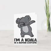 I'm A Koala In A Human Costume Funny Koala  Kaart (Voorkant)