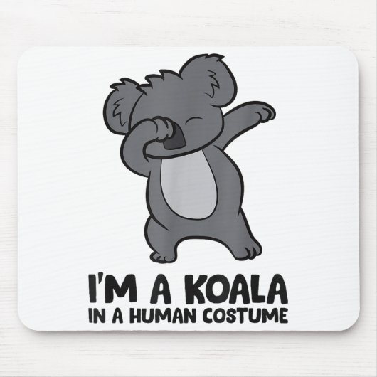 I'm A Koala In A Human Costume Funny Koala  Muismat (Voorkant)