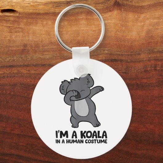 I'm A Koala In A Human Costume Funny Koala Sleutelhanger (Voorkant)