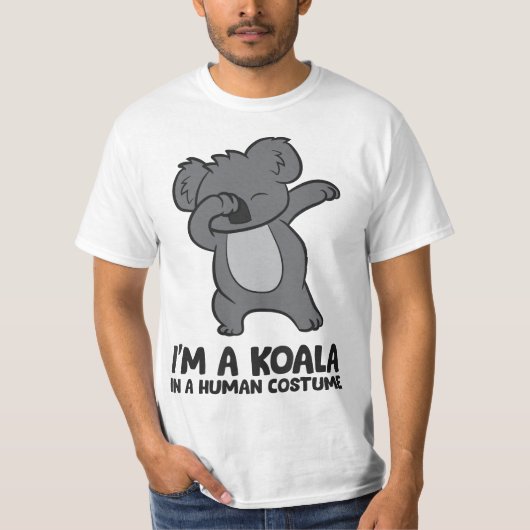 I'm A Koala In A Human Costume Funny Koala  T-shirt (Voorkant)