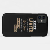 I'm A Lawyer, To Save Time Case-Mate iPhone Case (Achterkant (horizontaal))
