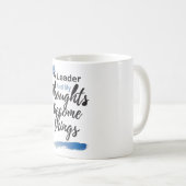 I'm a leader and my thoughts become things koffiemok (Voorkant rechts)