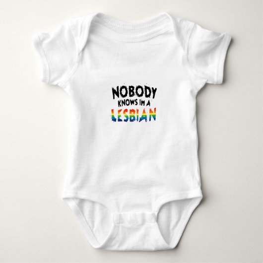 Im A Lesbian Funny LGBT Romper (Voorkant)
