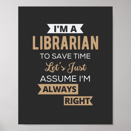 I'm A Librarian Poster (Voorkant)