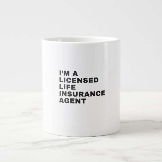 I'M A LICENSED LIFE INSURANCE AGENT GROTE KOFFIEKOP (Voorkant)