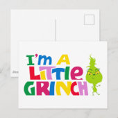I'm a Little Grinch Colorful Graphic Briefkaart (Voorkant / Achterkant)