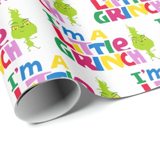 I'm a Little Grinch Colorful Graphic Cadeaupapier (Rol Hoek)