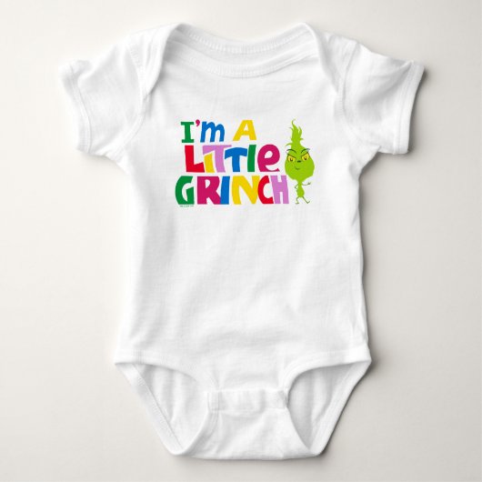 I'm a Little Grinch Colorful Graphic Romper (Voorkant)