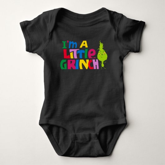I'm a Little Grinch Colorful Graphic Romper (Voorkant)