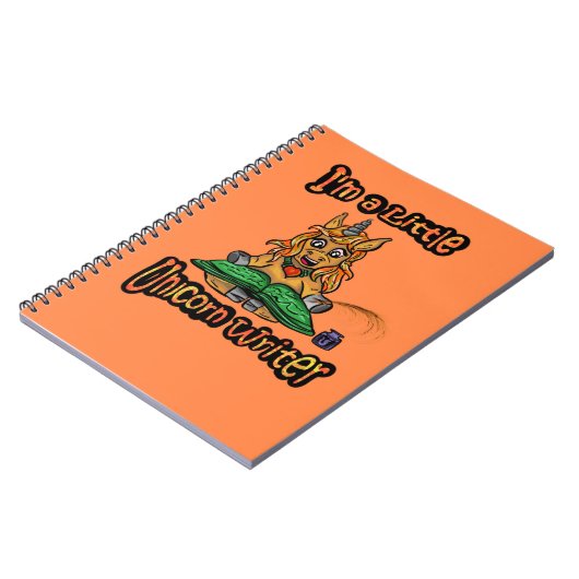 I'm A Little Unicorn Writer Spiral Notebook Notitieboek (Linkerzijde)