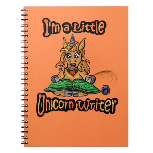 I'm A Little Unicorn Writer Spiral Notebook Notitieboek (Voorkant)