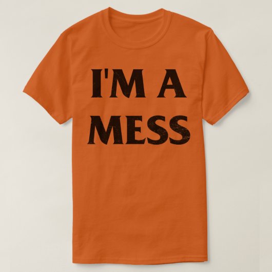 Im a Mess Sid Vicious Punk Rock Pin T-shirt (Design voorkant)