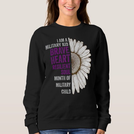 Im A Militaire Kind Paars Trui (Voorkant)