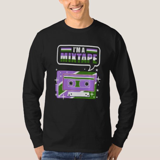 Im A Mixtape Genderqueer Pride T-shirt (Voorkant)