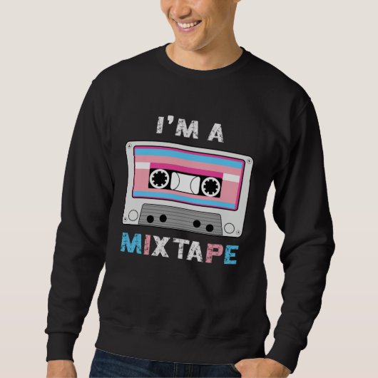 Im A Mixtape Transgender Casette Tape Trans Pride  Trui (Voorkant)