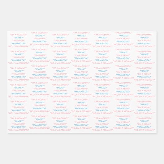 "I'm a Mommy" Wrapping Paper – Love Island (Voorkant 2)