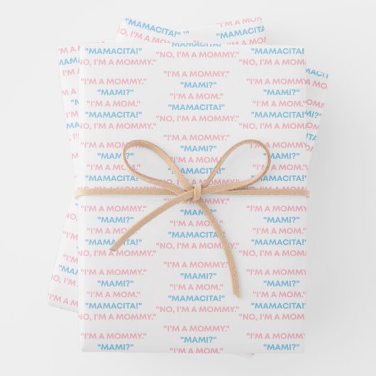 "I'm a Mommy" Wrapping Paper – Love Island (In situ)
