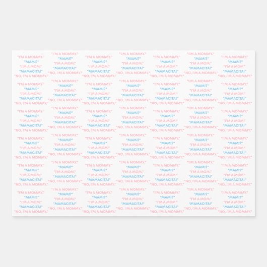 "I'm a Mommy" Wrapping Paper – Love Island (Voorkant)